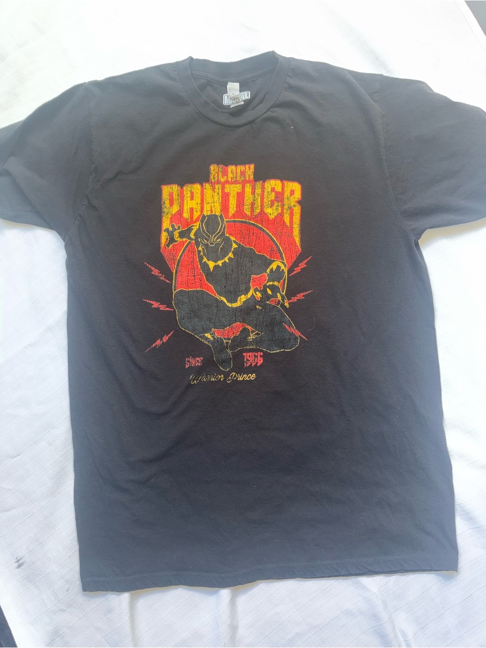 Marvel Black Panther Graphic Tee - Black Women's Tee Size Large